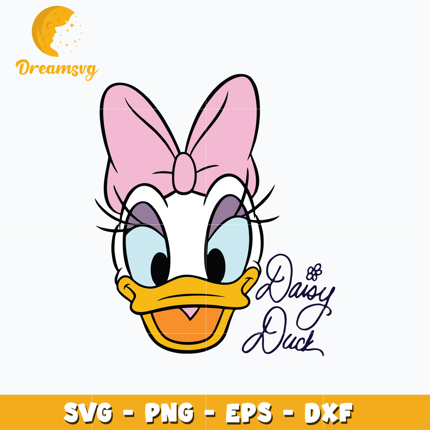 Daisy duck face disney svg