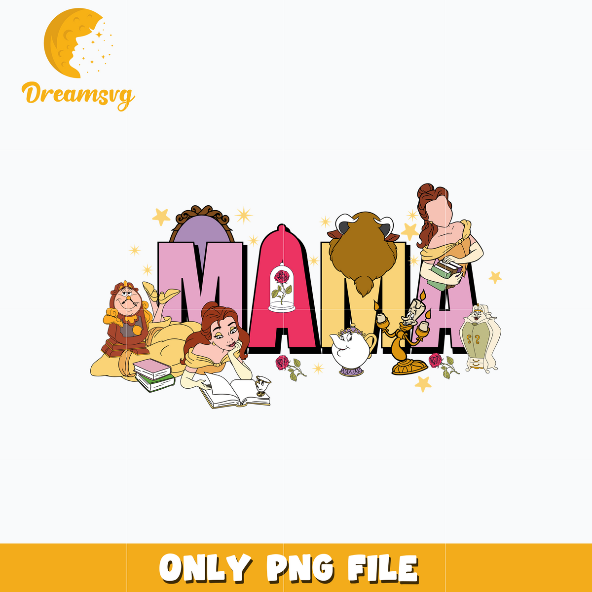 Mama Disney Princess Belle png