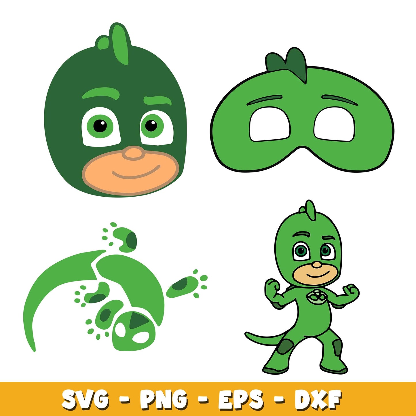 Gluglu PJ Masks svg, PJ Masks bundle svg, cartoon svg