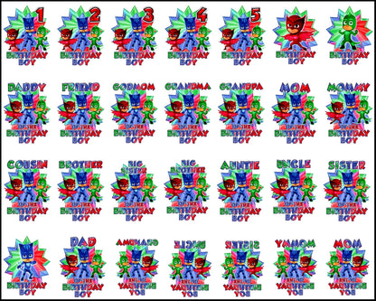 23+ PJ Masks PNG Bundle, PJ masks png bundle, Layered SVG, Cricut, Cut files download.