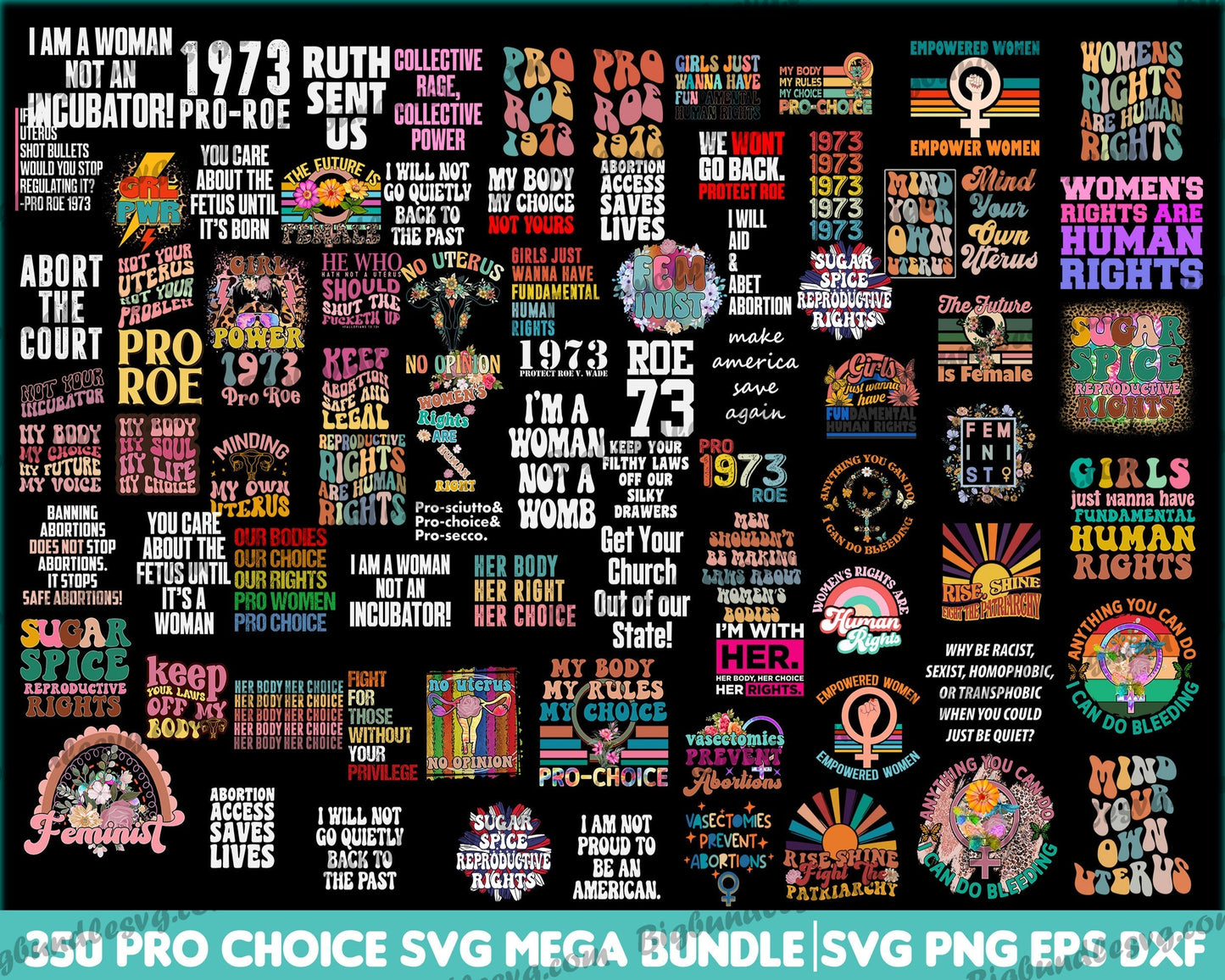350+ Pro Choice Svg Mega Bundle - Digital download