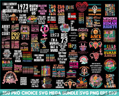 750+ Pro Choice Svg Mega Bundle - Digital download