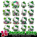 Patrick Kitty Bundle PNG 16+ Happy Patrick’s Day PNG Instant Download