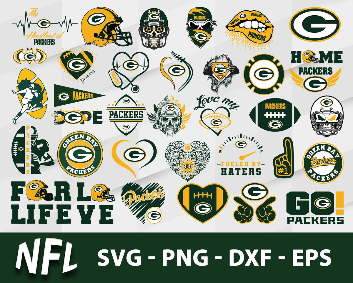 Green Bay Packers Svg Bundle, Green Bay Packers Svg, Sport Svg, Nfl Svg, Png, Dxf, Eps Digital File.