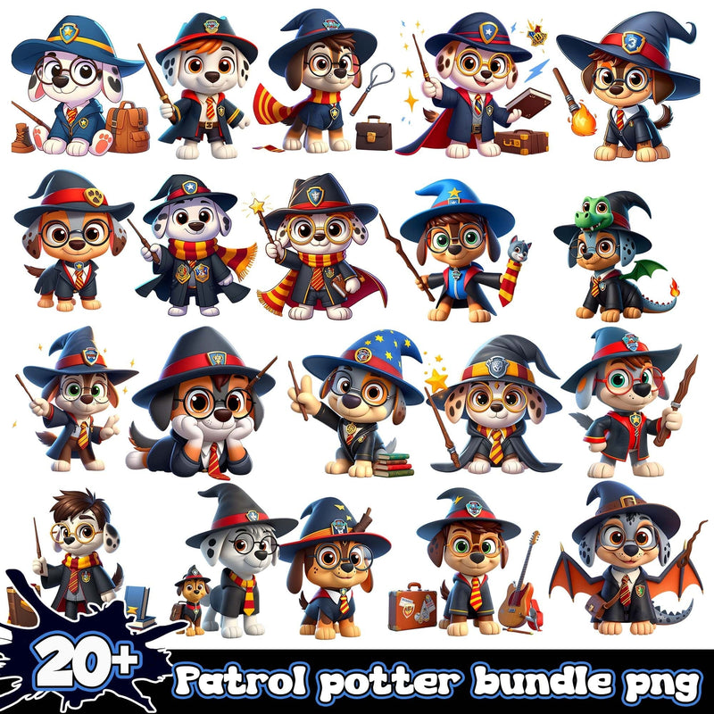 Paw Patrol Harry Potter PNG 20+