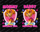 38 Paw Patrol PNG Bundle, Birthday girl png, Bundle family designs, digital download.