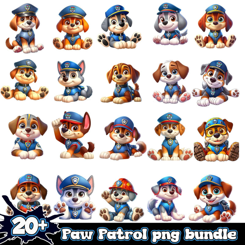 Paw Patrol Bundle 20+ PNG