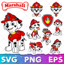 Paw Patrol SVG Bundle, Paw Patrol Clipart Paw Patrol Alphabet, Silhouette Svg Cut Files, Png Digital Bundle