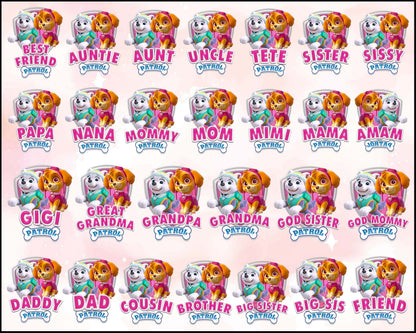 40 Paw Patrol PNG Bundle, Bundle Family png, Paw dog Bundle designs, Digital download.