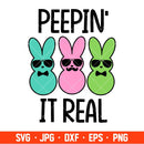 Peepin’ It Real Svg, Happy Easter Svg, Easter egg Svg, Spring Svg, Cricut, Silhouette Vector Cut File