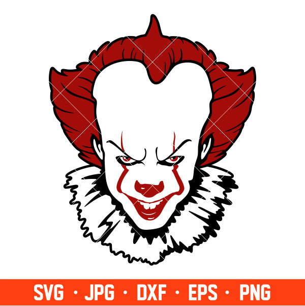 Pennywise Svg, Halloween Svg, Dancing Clown Svg, It Clown Svg, Cricut, Silhouette Vector Cut File