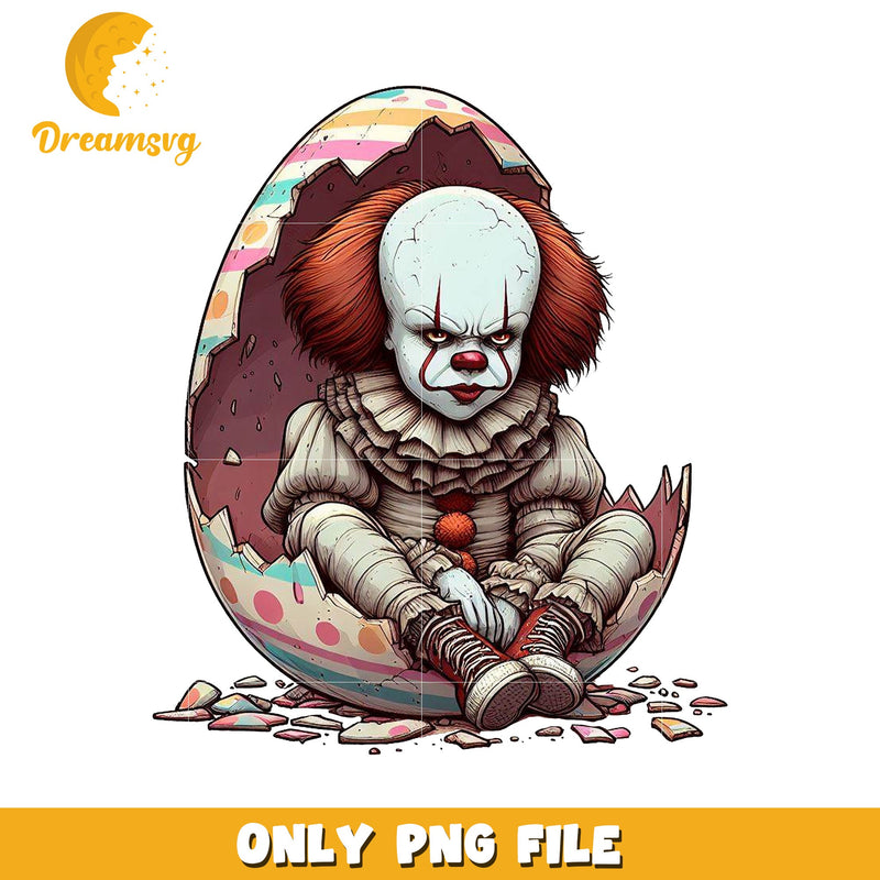 Pennywise Easter Egg PNG Design