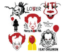 pennywise svg bundle, Horror movies halloween svg