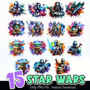 Star Wars PNG Bundle Sublimation Instant Download