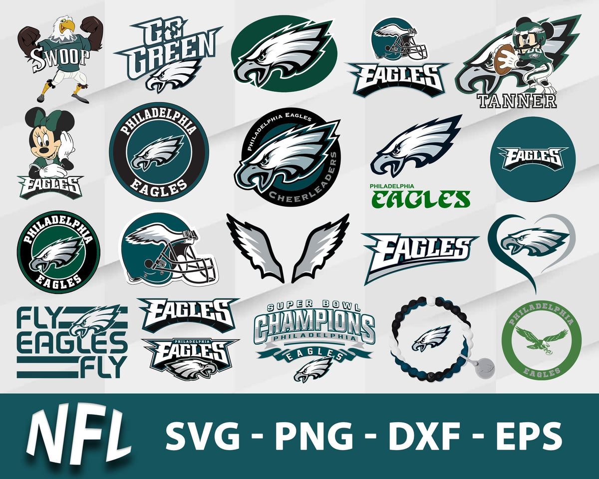 Philadelphia Eagles Svg Bundle, Philadelphia Eagles Svg, Sport Svg, Nfl Svg, Png, Dxf, Eps Digital File.