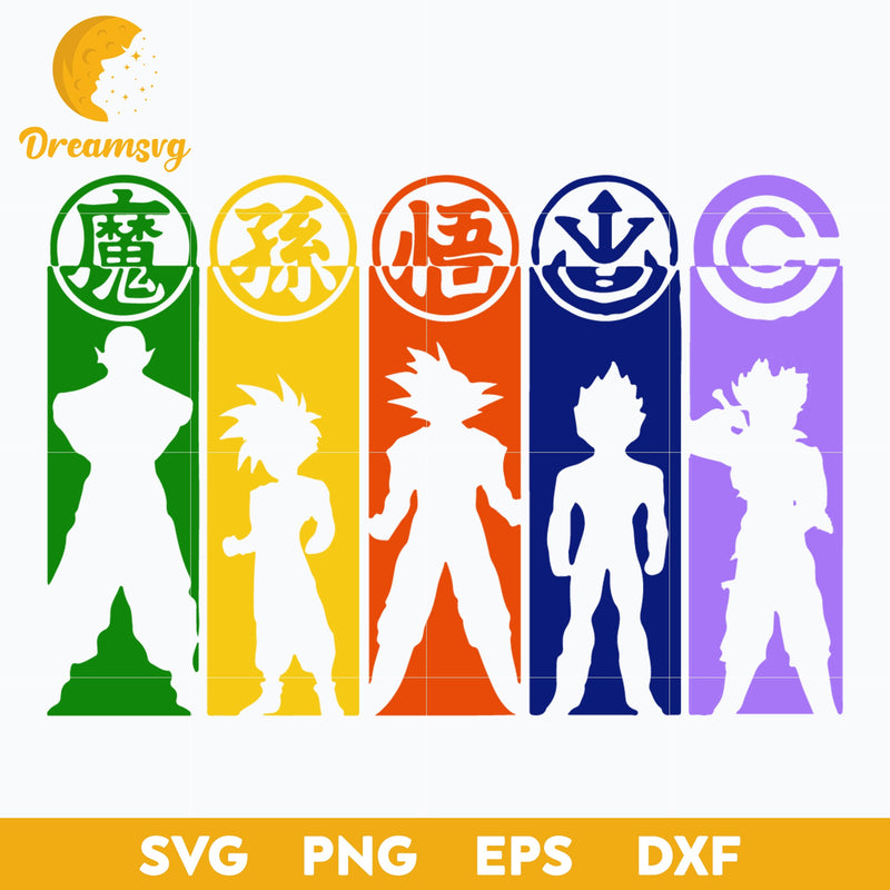 Piccolo Svg, Son Goku Svg, Dragon Ball Svg, Dragon Ball Z Svg, Manga Svg, Anime Svg, png, eps, dxf digital download.