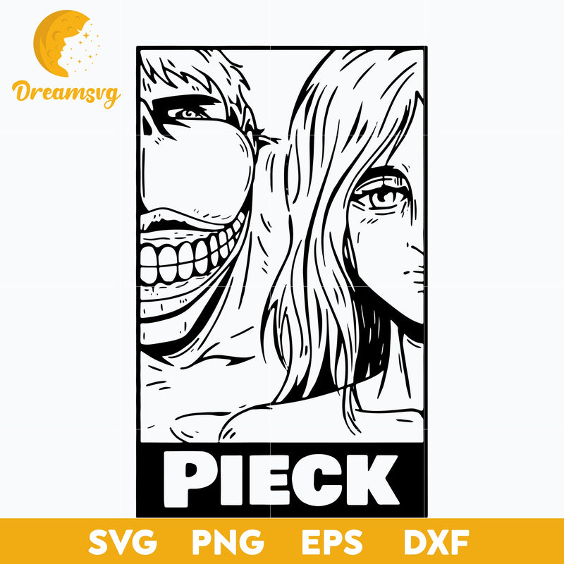 Pieck Titan Svg, Attack On Titan Svg, Anime Cartoon Svg, Anime Svg, png, eps, dxf digital download.