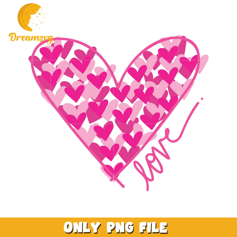 Pink Heart PNG Love Design