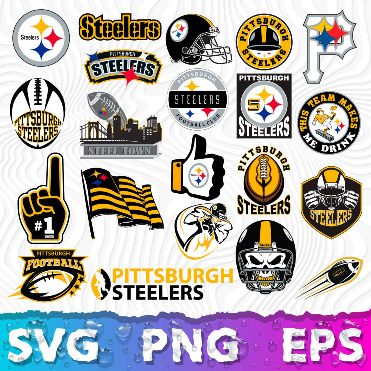 Pittsburgh Steelers Logo SVG, Pittsburgh Steelers PNG Logo Transparent, SVG Cut Files For Cricut / Silhouette