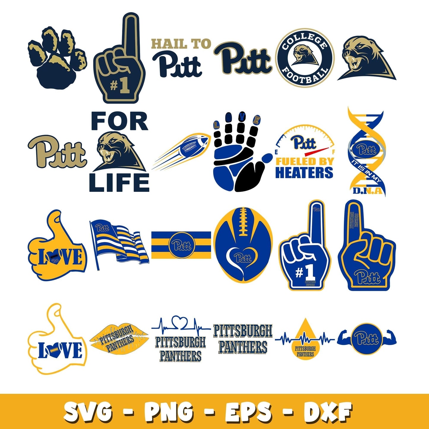 Pittsburgh Panthers Football Bundle svg, Pittsburgh Panthers logo svg, ncaa svg