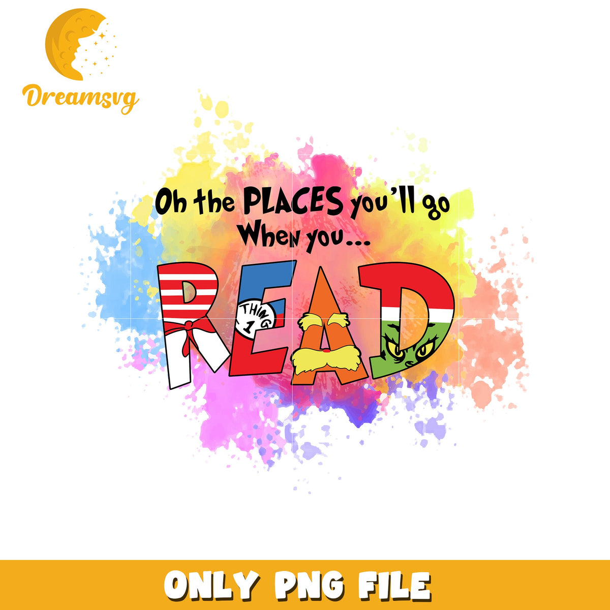 Places Youll Go When You Read PNG