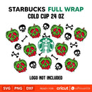Poison Apple Starbucks Full Wrap Svg, Halloween Svg, Spooky Season Svg, Trick or Treat Svg, Cricut, Silhouette Vector Cut File