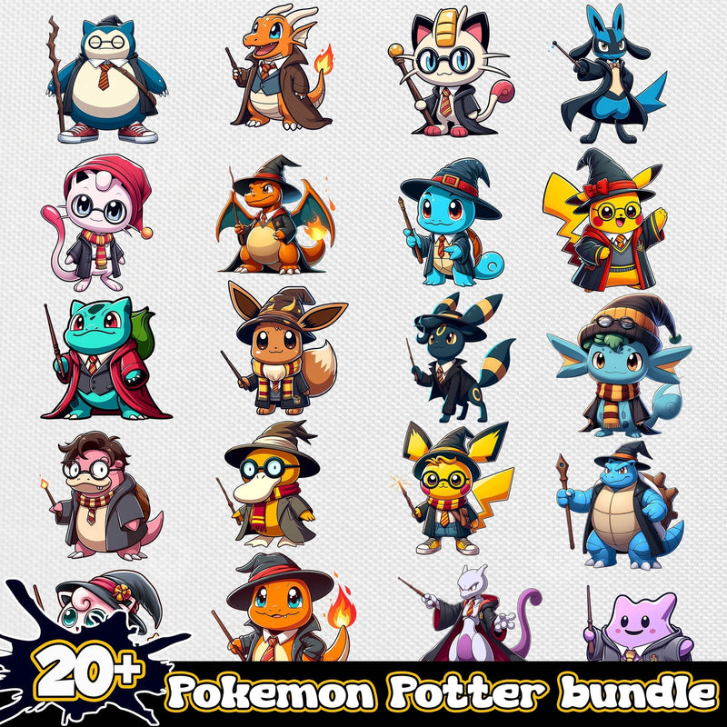 Pokemon potter png bundle