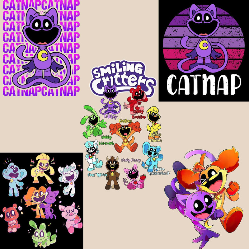 Poppy Playtime Chapter 3 Smiling Critters Catnap Bundle 5+ PNG