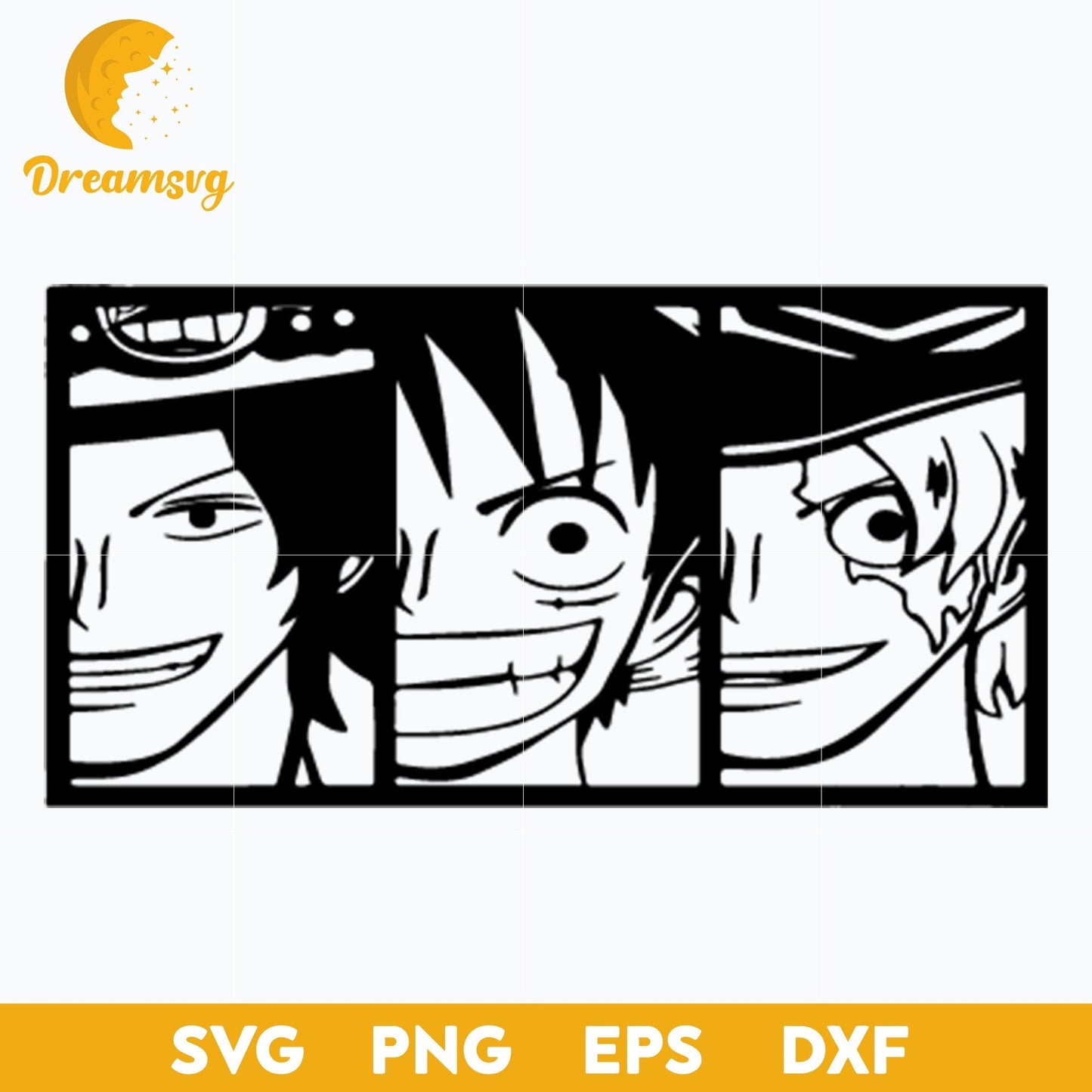 Portgas D. Ace Svg, Monkey D. Luffy Svg, Sabo Svg, One Piece Svg, Manga Svg, Anime Svg, png, eps, dxf digital download.