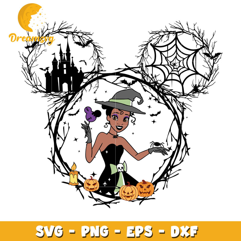 Tiana Princess Halloween Svg