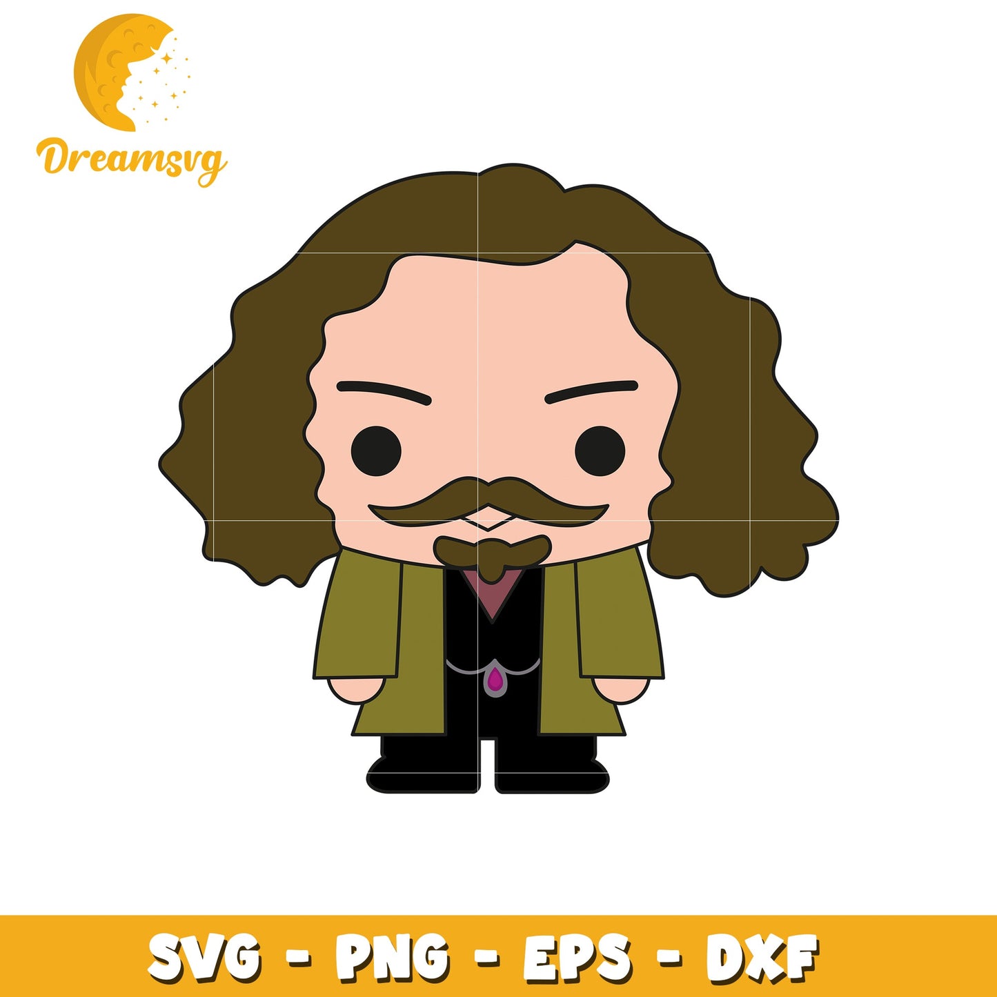 Professor Quirrell PNG, SVG, EPS, DXF files