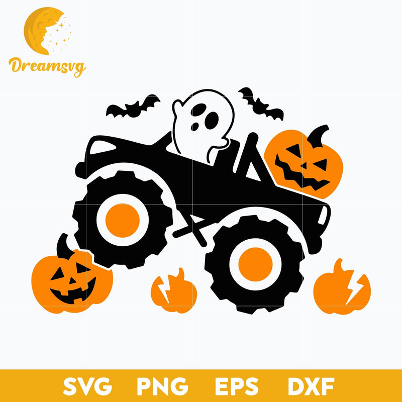 Pumpkin Monster Truck svg, Halloween svg, png, dxf, eps digital file.