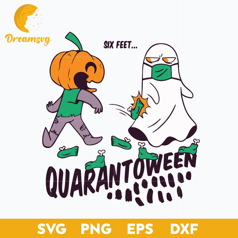 Quarantoween Quarantine Halloween Classic Ghost With Mask svg, Halloween svg, png, dxf, eps digital file.