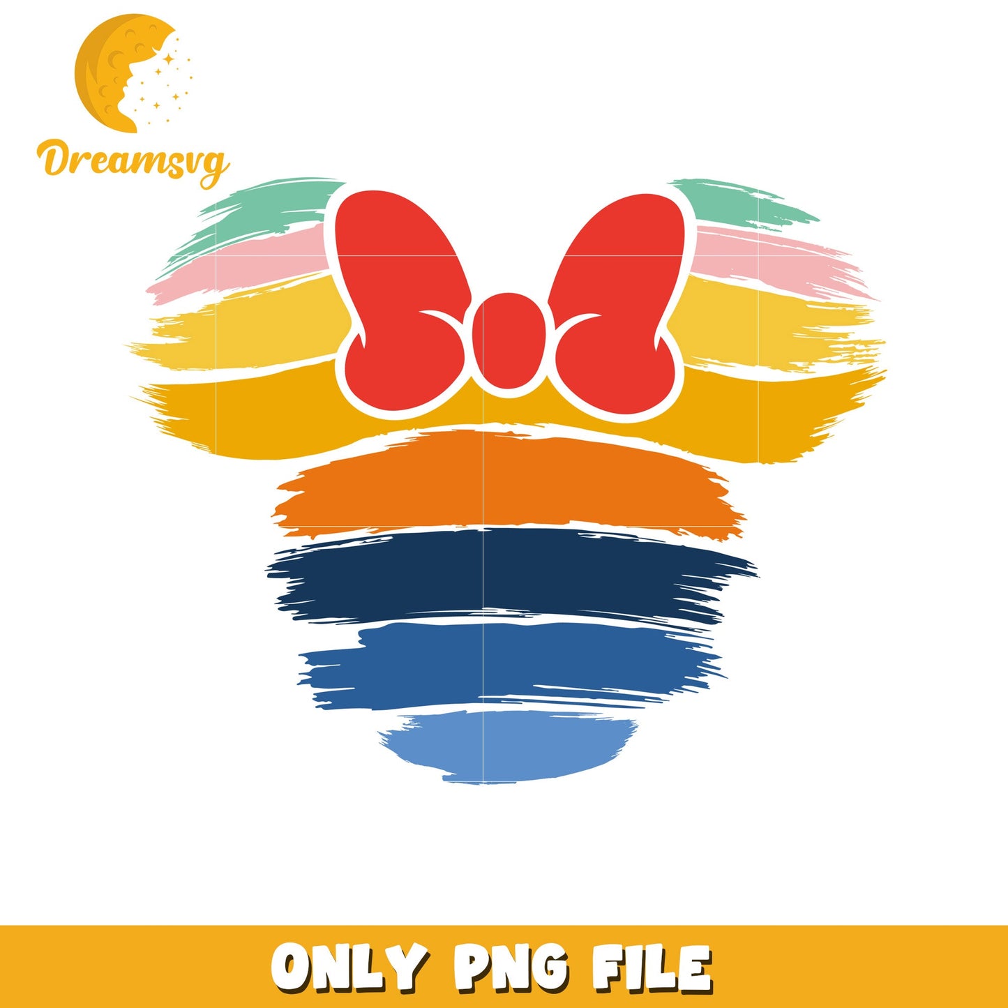 Rainbow Minnie Mouse PNG