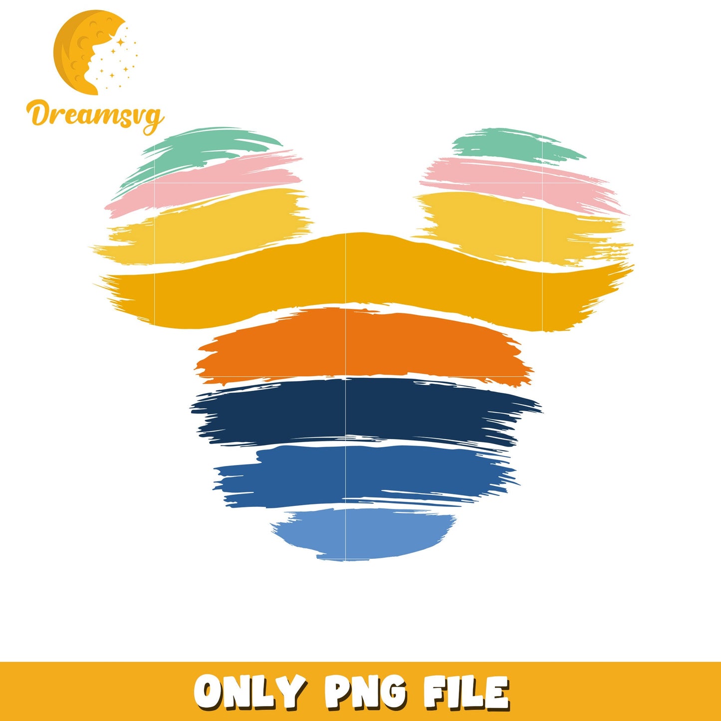 Rainbow Mouse Ears PNG