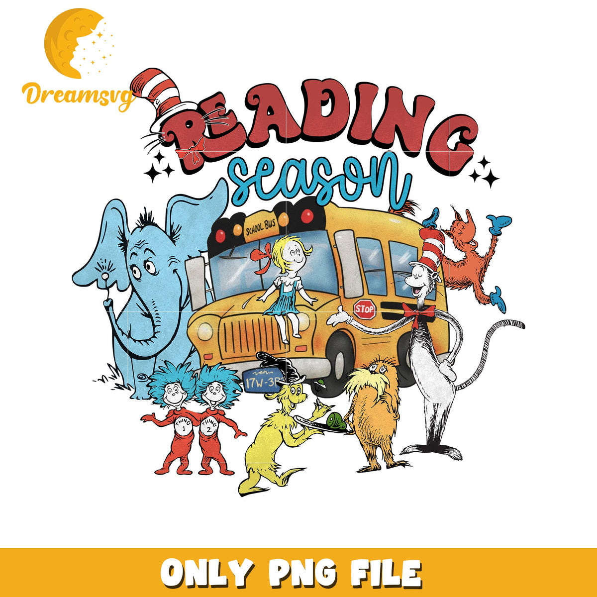 Reading Season PNG Sublimation Design