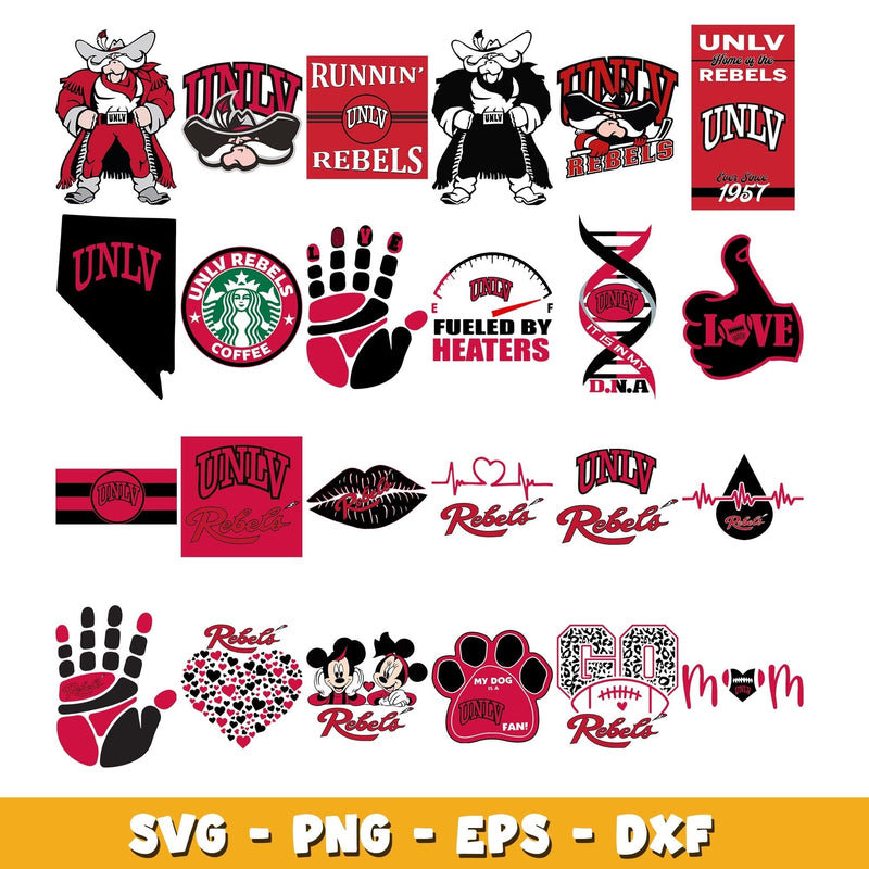 UNLV Rebels logo Bundle svg, UNLV Rebels logo svg, ncaa svg