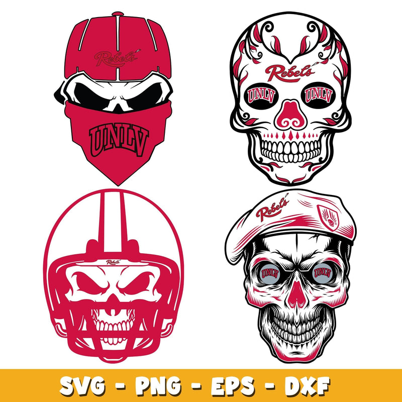 UNLV Rebels skyll  Bundle svg, UNLV Rebels logo svg, ncaa svg