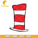 Red and White Striped Hat SVG Instant Download for Crafts
