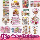 Cute Retro Christmas Bundle PNG 16+Tis The Season PNG Instant Download