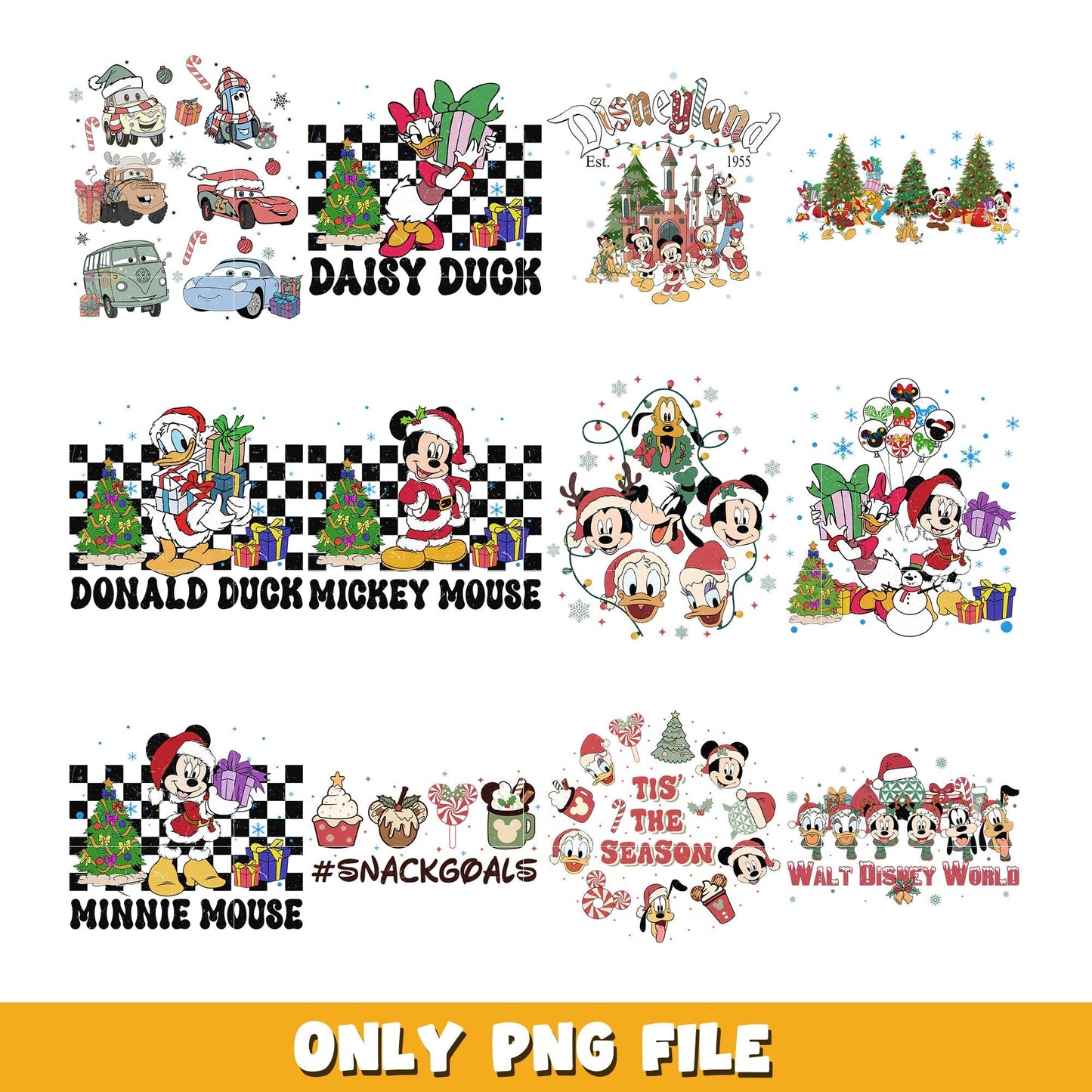 Donald Duck Mickey Mouse Clubhouse bundle png, Disney cartoon png, Digital download