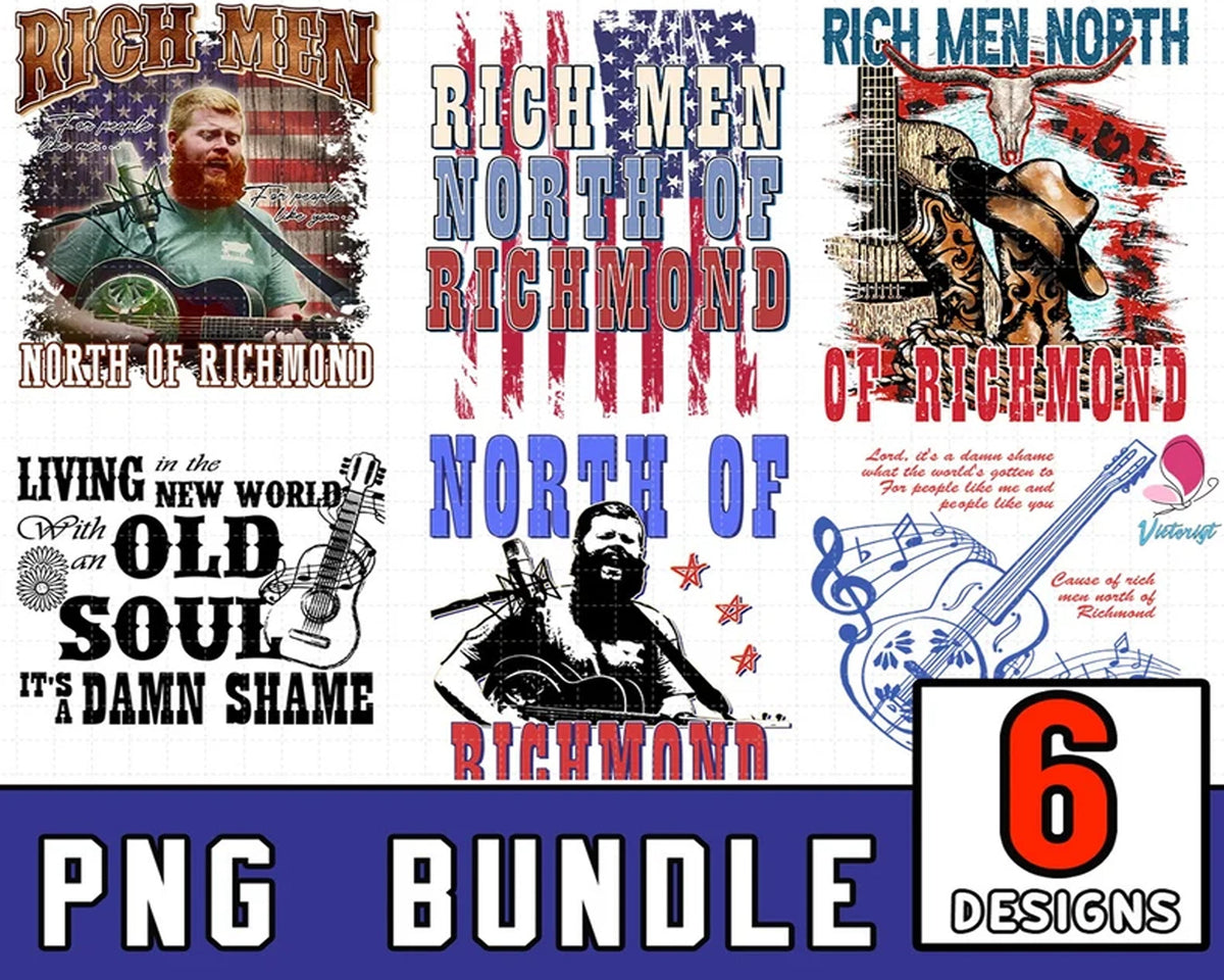 Rich Men North Of Richmond PNG, Country Music, Oliver, Western Sublimation