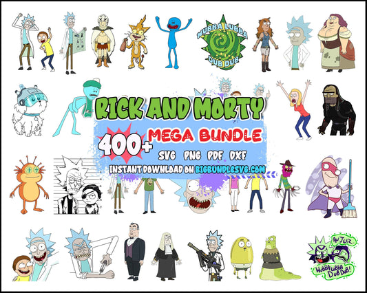400+ Rick and Morty svg bundle, dxf, png, eps