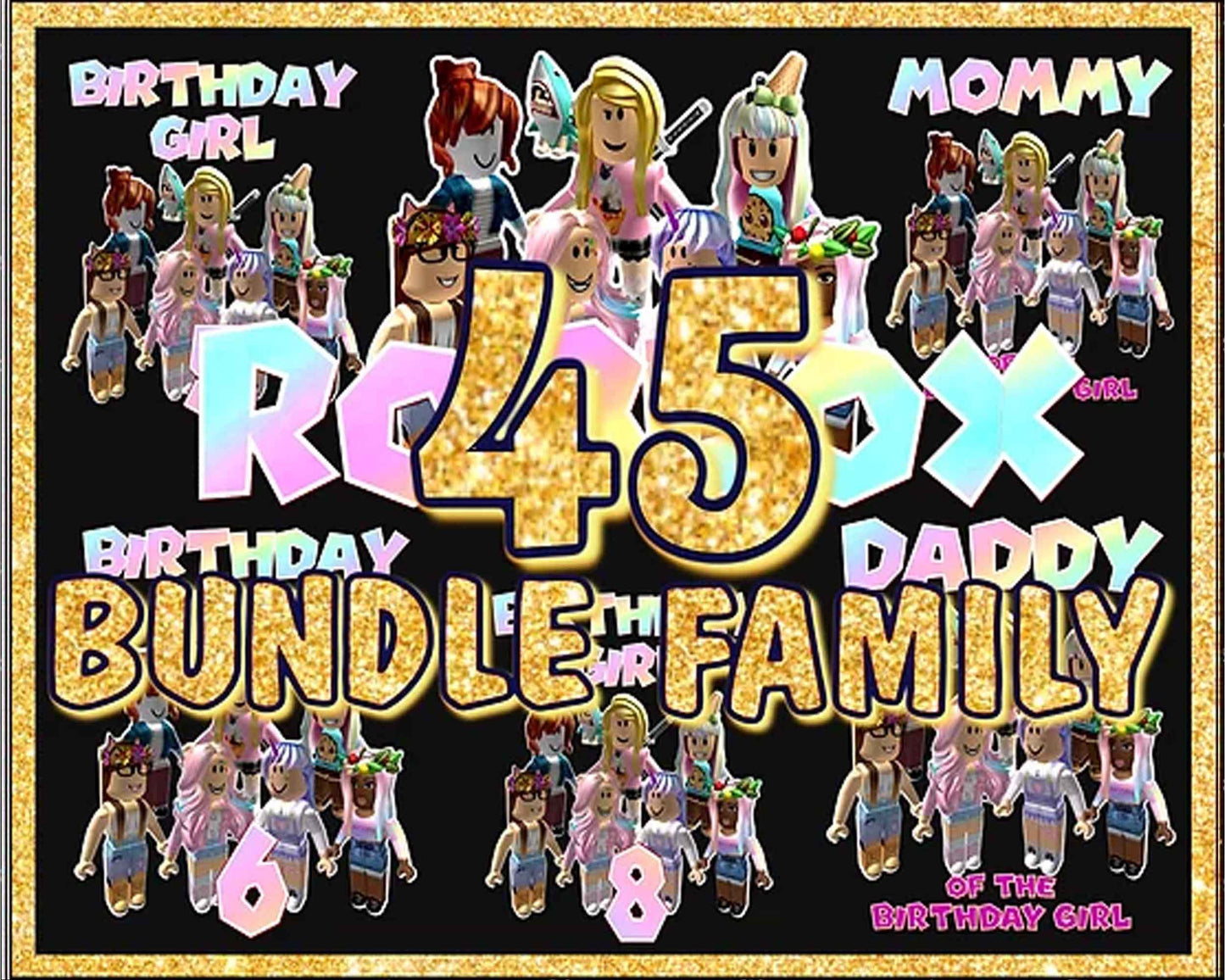45 Roblox Bundle PNG, Roblox Bundle, Digital clipart download.