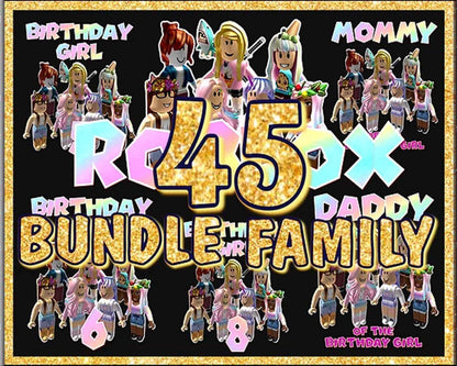 45 Roblox Bundle PNG, Roblox Bundle, Digital clipart download.
