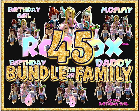 45 Roblox Bundle PNG, Roblox Bundle, Digital clipart download.