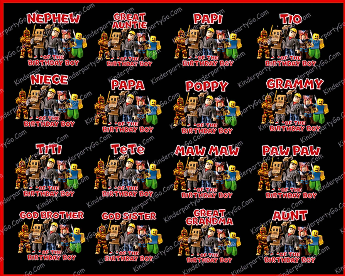 50 Roblox Bundle PNG, Roblox Bundle, Bundle family Digital clipart download.