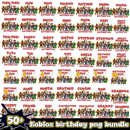 Roblox birthday Bundle 50+ PNG
