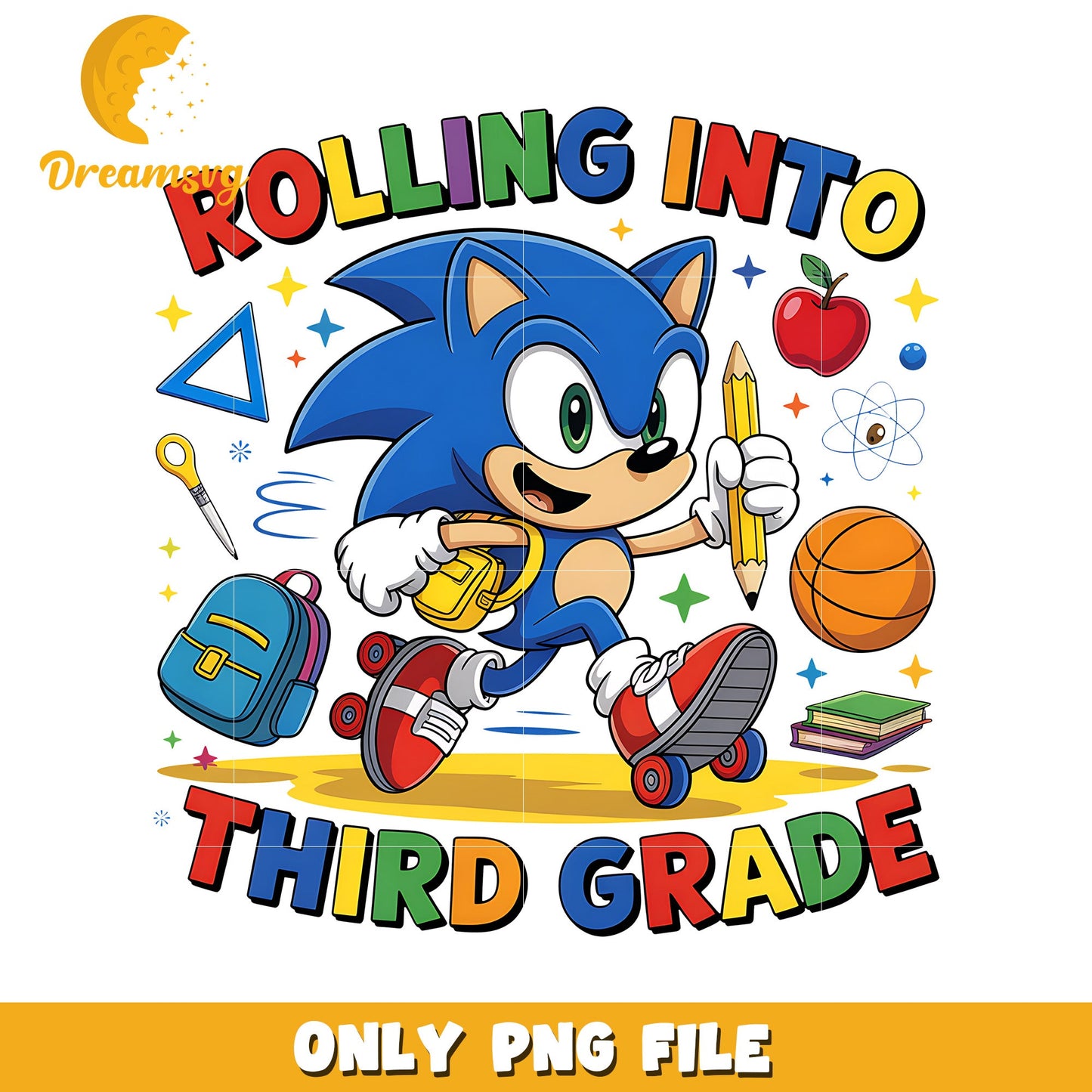 Rollin into third grade png, sonic toys png, sonic characters png