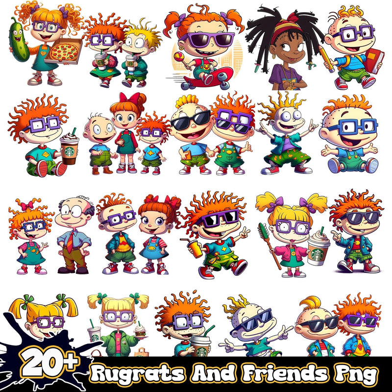 Rugrats And Friends Bundle 20+ PNG